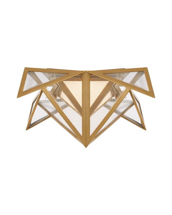 Ori Small Flush Antique-Burnished Brass – Visual Comfort