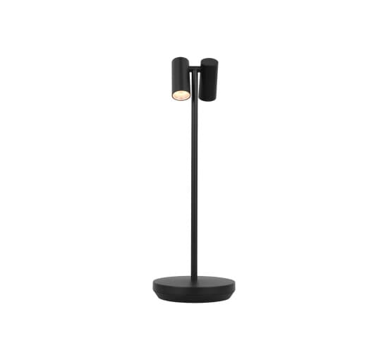 Doppia Accent Rechargeable Table Lamp Black – Visual Comfort