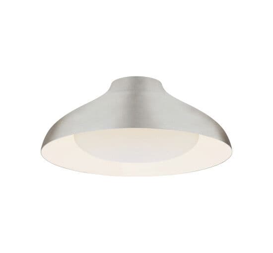 Agnes 18" Flush Mount Burnished Silver Leaf – Visual Comfort