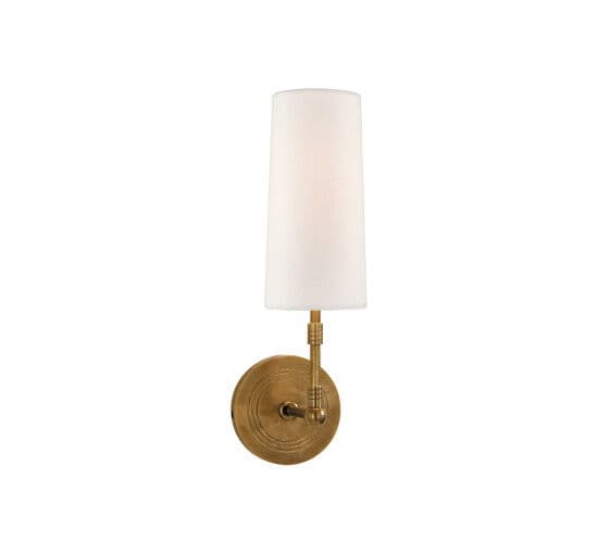 Ziyi Sconce Antique Brass/Linen – Visual Comfort