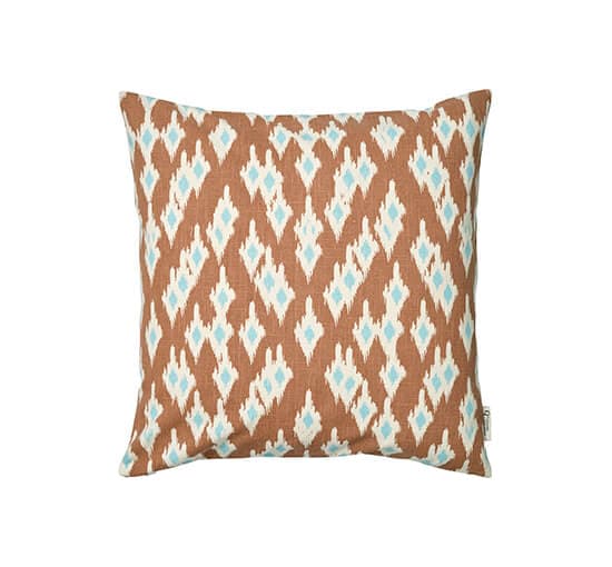 Ikat Diamond-tyynyliina mocha