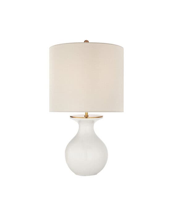 Albie Small Desk Lamp New White – Visual Comfort