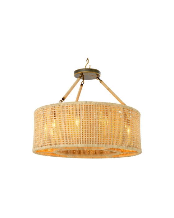 Bernardi-kattovalaisin, luonnollinen rottinki – Eichholtz