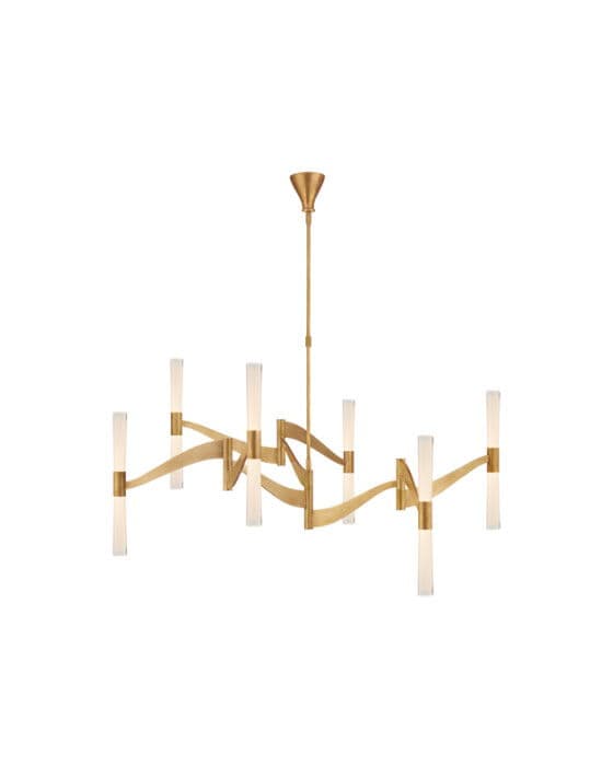 Brenta Grande Chandelier Antique Brass