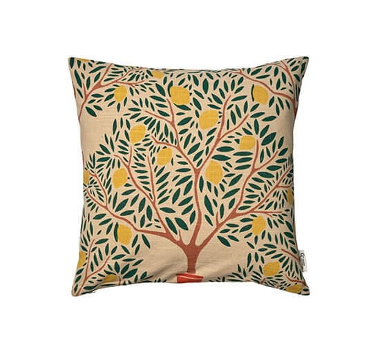 Lemon Garden tyynynpäällinen tummanvihreä