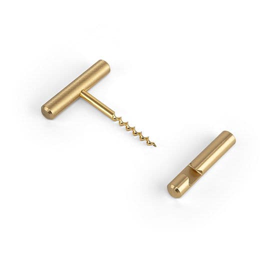 Viinipullon- ja pullonavaaja, messinki