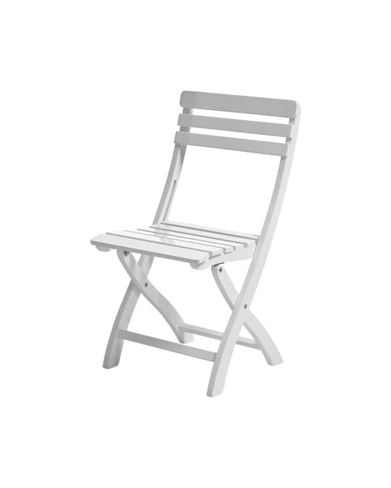 Taitettava tuoli Clarish, valkoinen – Cinas