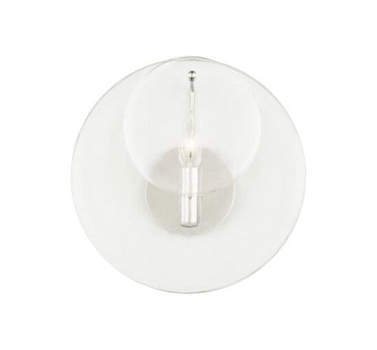 Loire Sconce Polished Nickel/Clear Glass – Visual Comfort