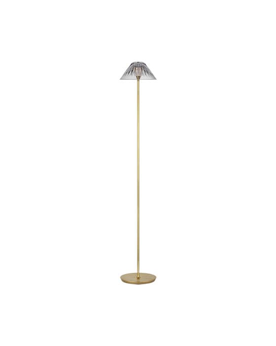 Blaze 55" Floor Lamp Natural Brass