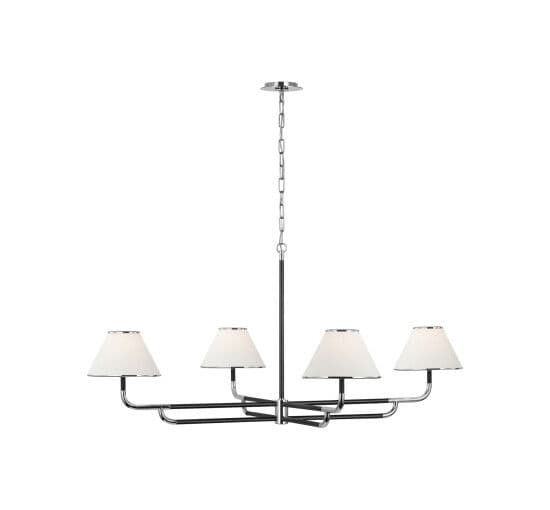 Rigby Grande Chandelier Polished Nickel – Visual Comfort