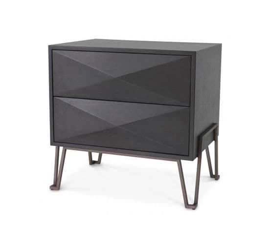 Highland Bedside Table Charcoal – Eichholtz