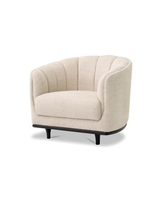 Agostino lenestol nojatuoli beige – Eichholtz