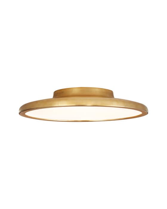 Dot 13" Flush Mount Natural Brass