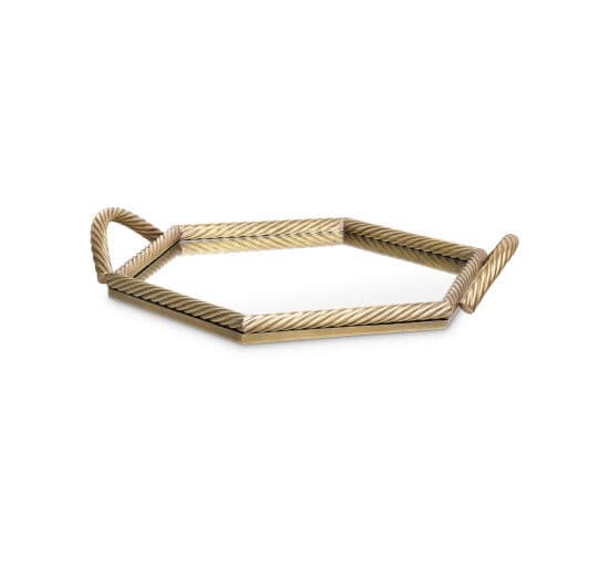Salvi Tray Vintage Brass