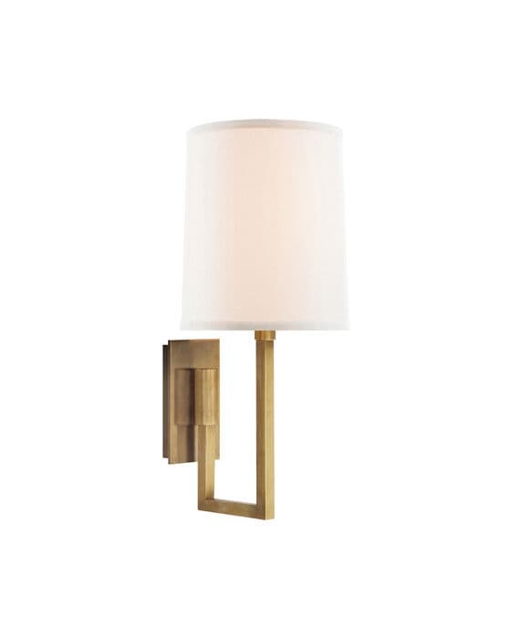 Aspect Library Sconce Soft Brass – Visual Comfort