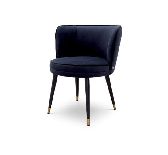 Grenada Dining Chair Savona Midnight Blue Velvet – Eichholtz
