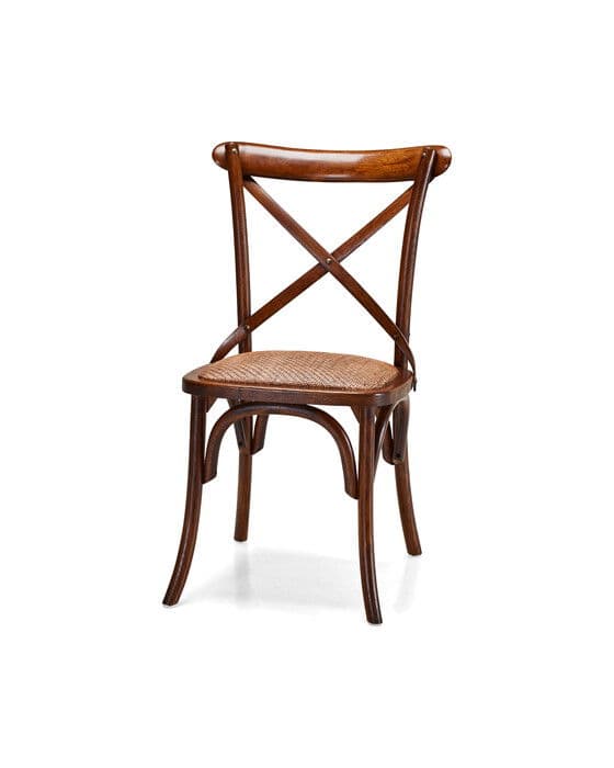 Newport Cross -ruokailutuoli rich brown
