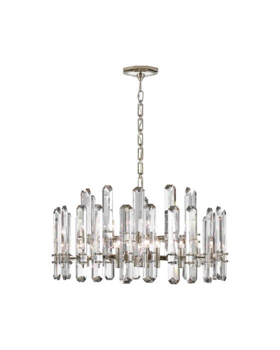 Bonnington Large Chandelier Polished Nickel