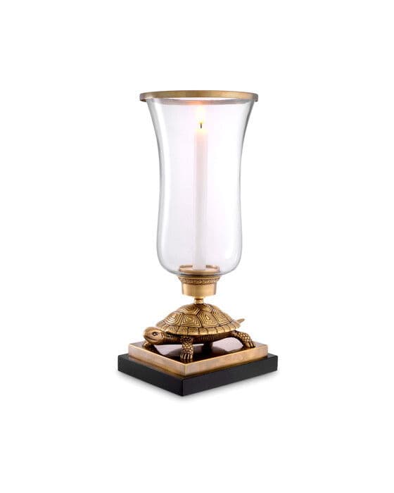 Tortoise lyhty vintage brass – Eichholtz