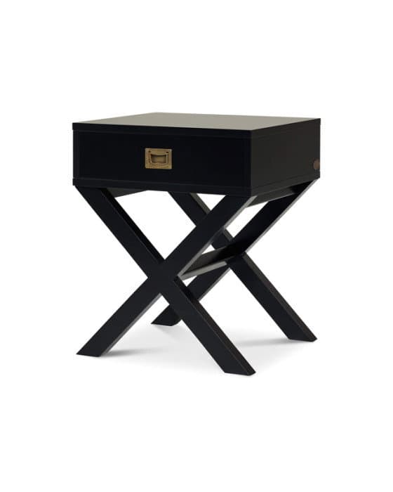 Ashley-sivupöytä, modern black – Newport