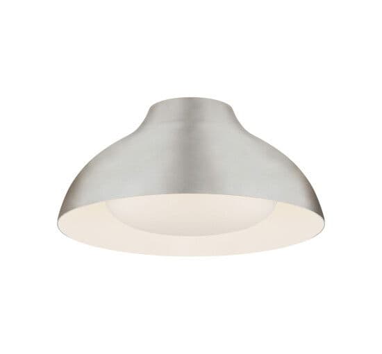 Agnes 15" Flush Mount Burnished Silver Leaf – Visual Comfort