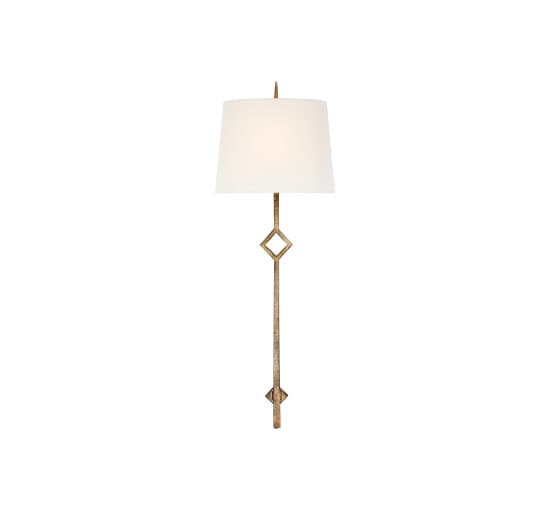 Cranston Sconce Gilded Iron/Linen