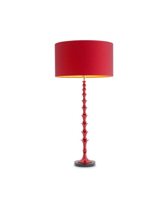 Arabella-pöytävalaisin  bordeaux red finish – Eichholtz