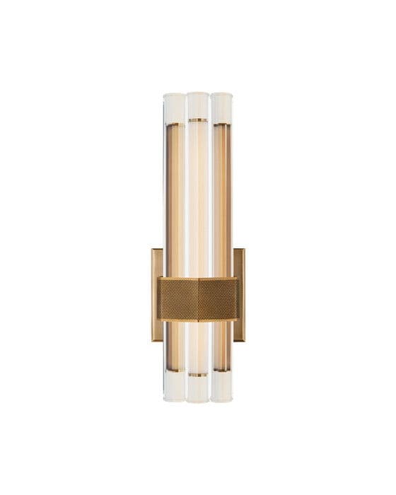 Fascio 14" Asymmetric Sconce Antique Brass