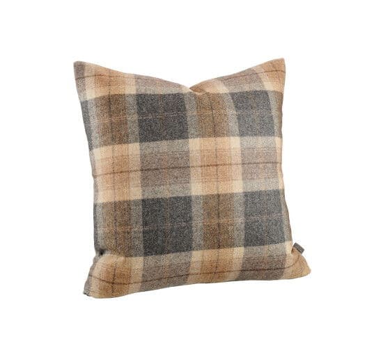 Alistair Plaid Cushion Cover Brown