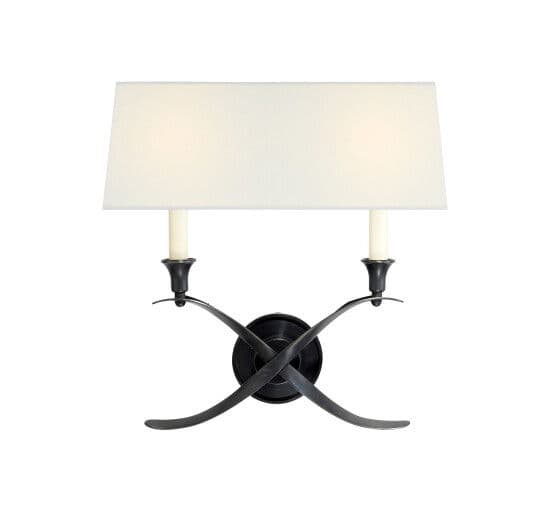 Cross Bouillotte Sconce Bronze Large – Visual Comfort