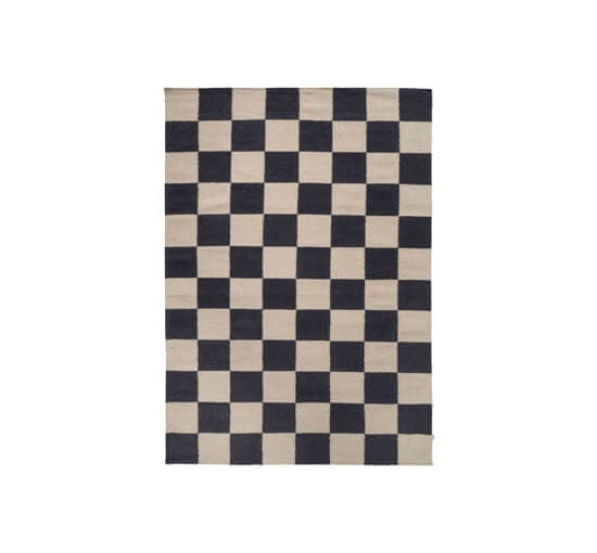 Square matto musta/luonnonvarinen – Classic Collection