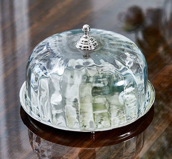 Enora Cake Cloche Silver – Newport