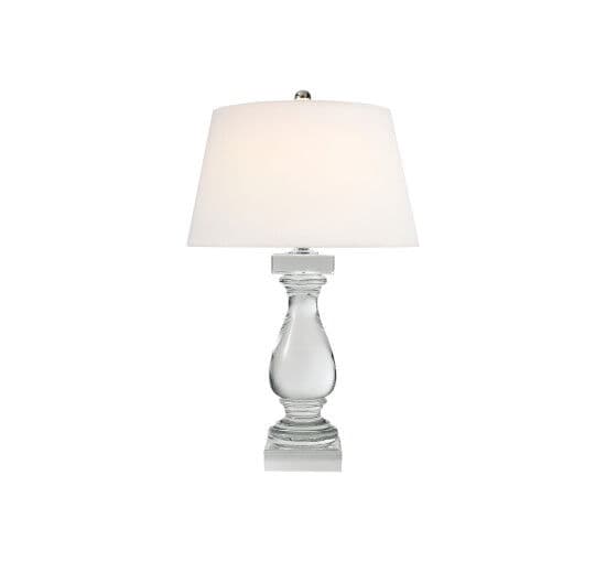Balustrade Table Lamp Crystal/Linen – Visual Comfort