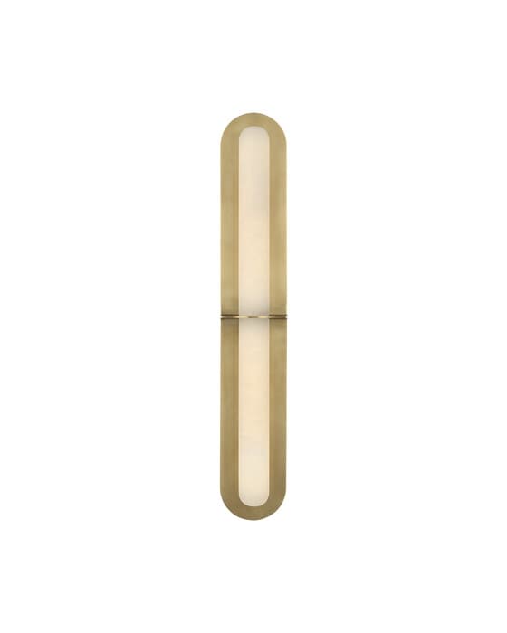 Fosse 28" Linear Tube Sconce Antique Brass