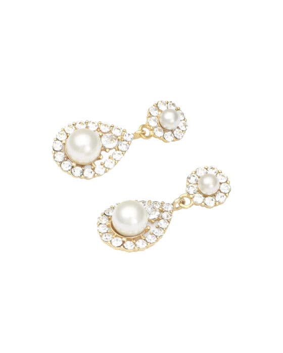 Petite Sofia pearl korvakorut crystal kulta – Lily And Rose