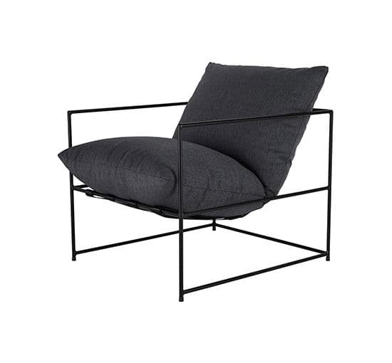 Cannesin nojatuoli musta