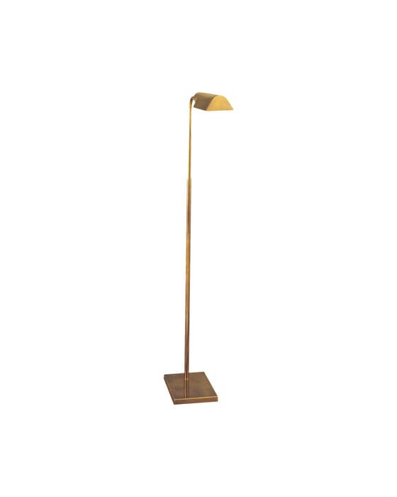 Studio Adjustable Light Floor Lamp Antique Brass – Visual Comfort