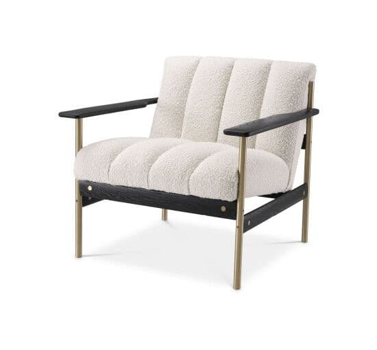 Elan nojatuoli bouclé cream – Eichholtz