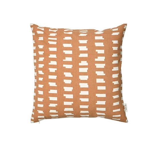 Ikat Block-tyynyliina terracotta – Classic Collection