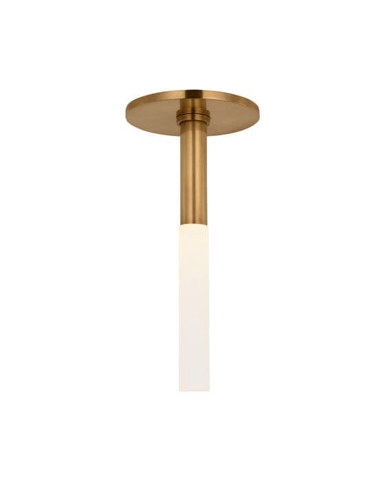 Rousseau Monopoint Flush Mount Antique-Burnished Brass – Visual Comfort