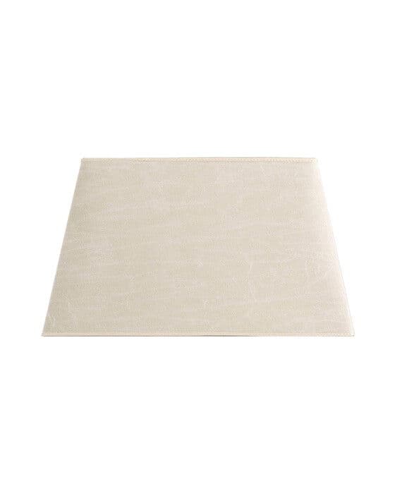 Suorakulmainen lampunvarjostin leather cream – Artwood