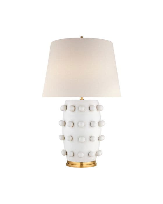 Linden pöytävalaisin valkoinen – Visual Comfort