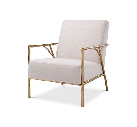 Antico Armchair Natural / Gold