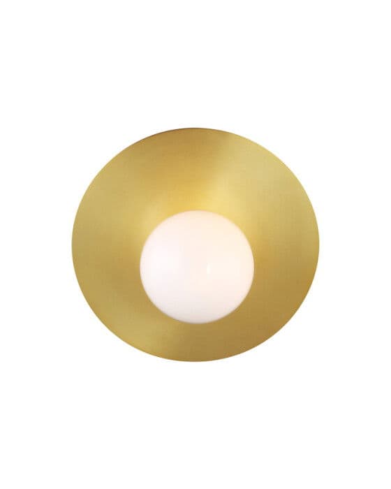 Nodes Large Angled Sconce Brass – Visual Comfort