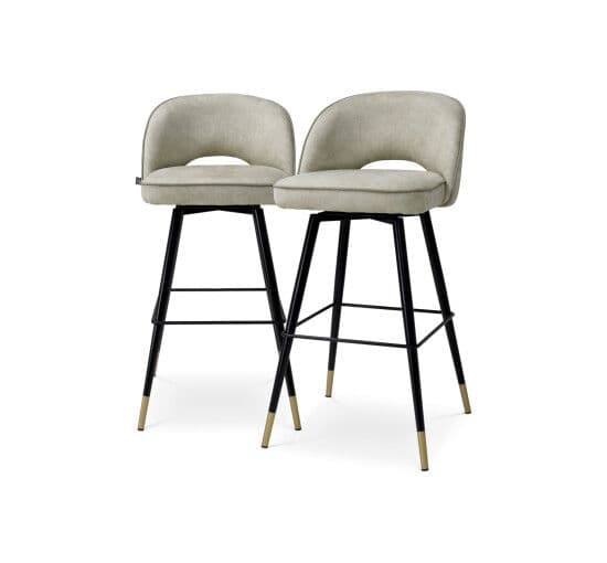 Cliff Bar Stool Mayer Silver Set of 2