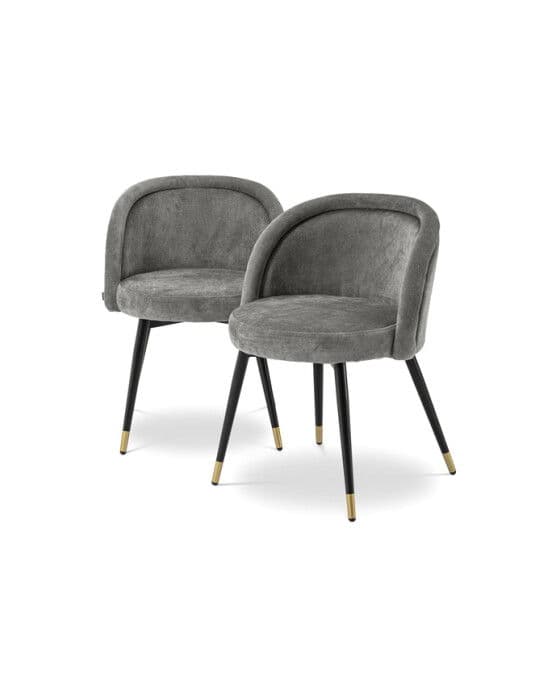 Dining Chair Chloé clarck grey set of 2 – Eichholtz