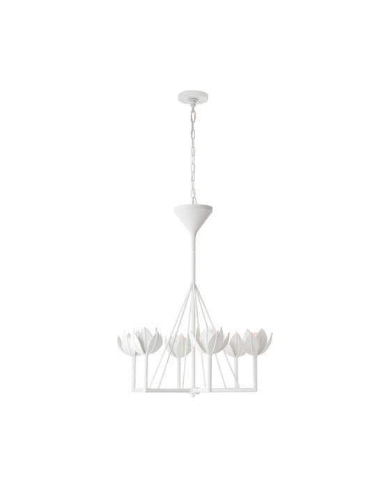 Alberto Small Single Tier Chandelier White