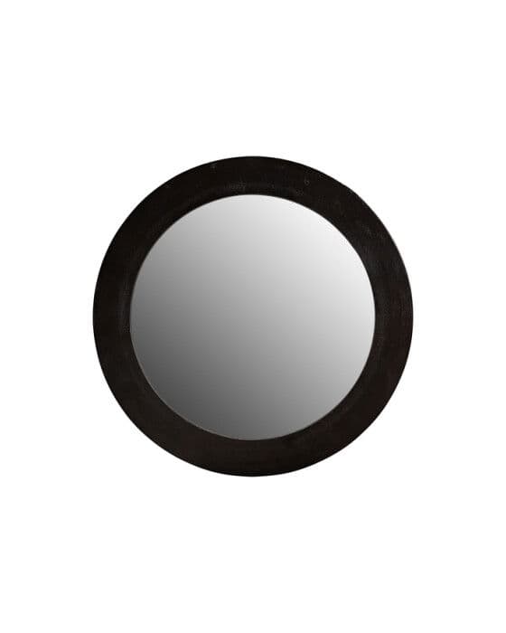 Enya Mirror Round Black