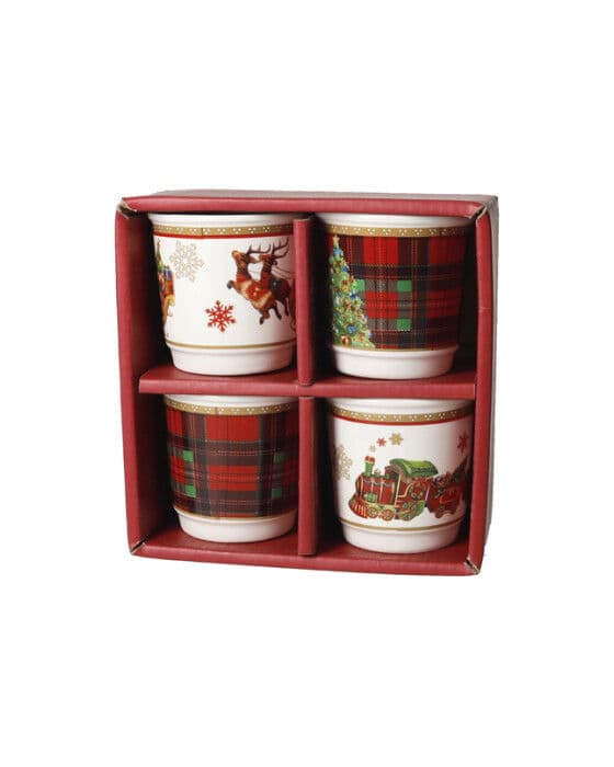 Yuletide glögimukit, 4-osainen – Brandani