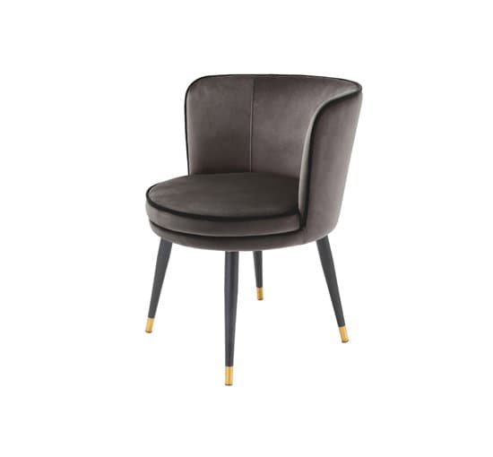Grenada dining chair velvet savona gray